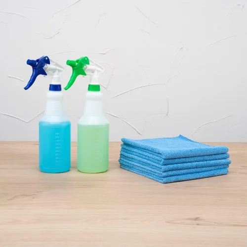 Miniatura 6 de Restaurantware Clean Tek - Paños de limpieza profesionales de 16 x 16 pulgadas, 10 toallas de microfibra sin pelusas, altamente absorbentes, no Azul