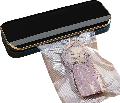 Miniatura 8 de Máquina selladora al vacío para conservación de alimentos, 6 modos con succión externa, 11 pulgadas de ancho de bolsa, diseño compacto para uso
