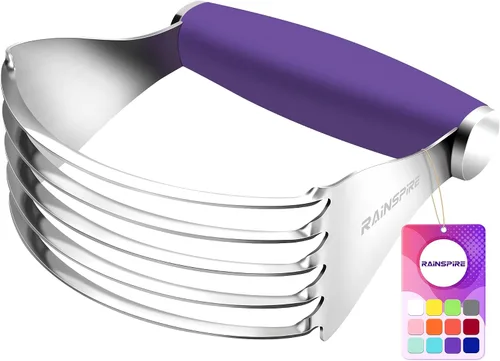 Miniatura 14 de Rainspire XL - Cortador de repostería para hornear, licuadora de repostería resistente, de acero inoxidable, cuchillas gruesas y afiladas, cortador