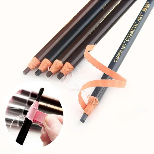 Miniatura 6 de 5 COLORES Set Lápiz De Cejas Dibujo Ojo Cejas Pluma Peel Off Maquillaje Cosmético