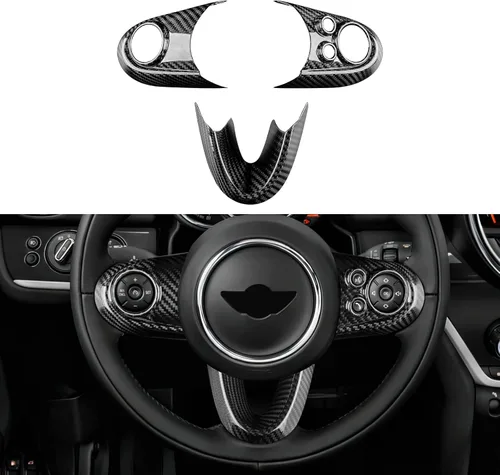 Miniatura 9 de AIRSPEED Pegatinas de Botón del Volante de Automóvil de Fibra de Carbono para Mini Cooper Clubman F54 F55 F56 F60 Countryman Cabrio F57 Accesorios