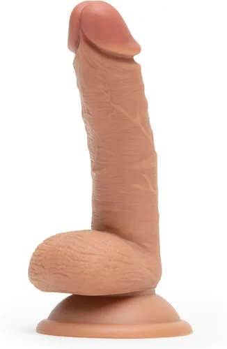 Lovehoney Consolador realista clásico realista de 5 pulgadas, consolador flexible para mujeres con bolas, impermeable, color marrón carne Bronceado