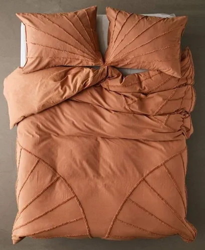 Miniatura 25 de Edredón hippie puro con borlas para dormitorio, manta bohemia con flecos indios, funda de edredón de algodón para mujer con fundas de almohada