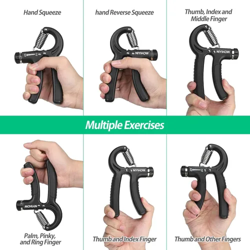 Miniatura 3 de NIYIKOW Entrenador de Fuerza de Agarre, Fortalecedor de Agarre de Mano, Fortalecedor de Agarre, Resistencia Ajustable, Fortalecedor de Antebrazo