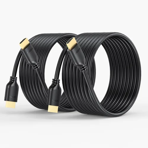 Miniatura 12 de Cable HDMI corto de 1 pie, paquete de 2 unidades, 4K de 1 pie HDMI a HDMI de alta velocidad, cable HDMI 2.0 compatible con 4K @60Hz, 2K, 1080P, HDCP