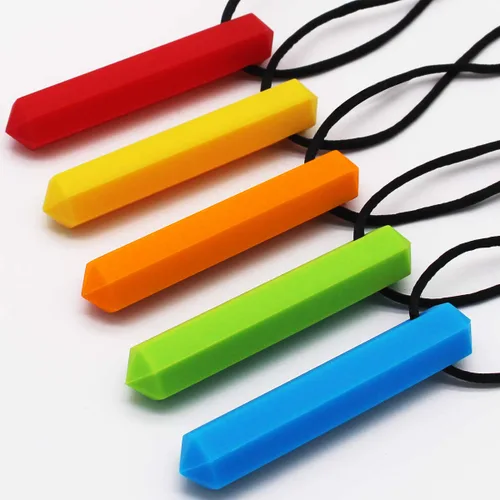 Miniatura 2 de Xtra Tough (XT) - Collar sensorial masticable para niños, niños o niñas (paquete de 5) – Collar de dentición, collar de dentición, juguetes