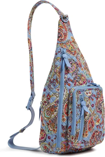 Miniatura 2 de Vera Bradley Mochila bandolera de algodón, Provenza Paisley