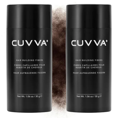Miniatura 10 de CUVVA Fibras para la construcción del cabello (1.06 oz). Rellena instantáneamente el cabello fino y adelgazante para crear un aspecto más grueso