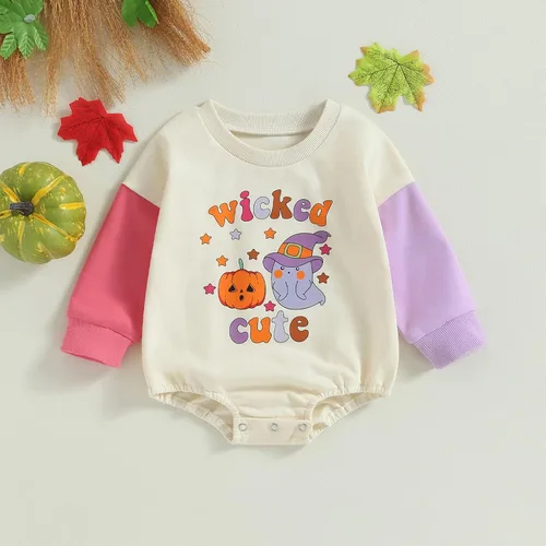Miniatura 2 de Traje de Halloween para bebé, niño, niña, sudadera de calabaza, mameluco de burbujas, suéter de gran tamaño, ropa de otoño e invierno