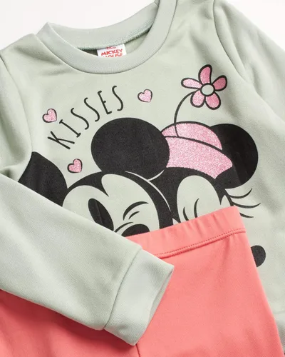 Miniatura 2 de Disney Conjunto de leggings Minnie Mouse para bebés y niñas sudadera y pantalones de vellón 3M-7