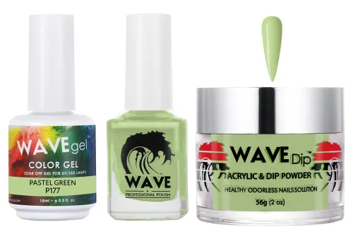Miniatura 125 de WAVEGEL - Juego de gel de remojo, laca de uñas y polvo acrílico a juego - Colección Simplicity - #P109 Blizzard