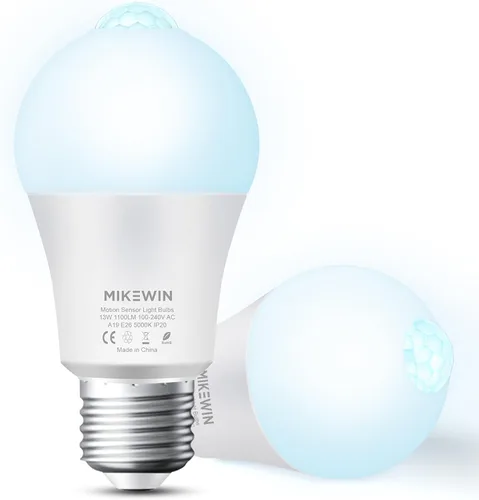 Miniatura 9 de Bombillas de luz para exteriores, 3000 K, blanco cálido, 12 W (equivalente a 100 W) con sensor de luz LED de encendido y apagado automático