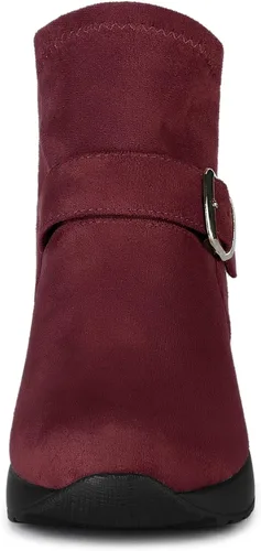Miniatura 3 de Allegra K Botas de tobillo con plataforma y puntera redonda para mujer