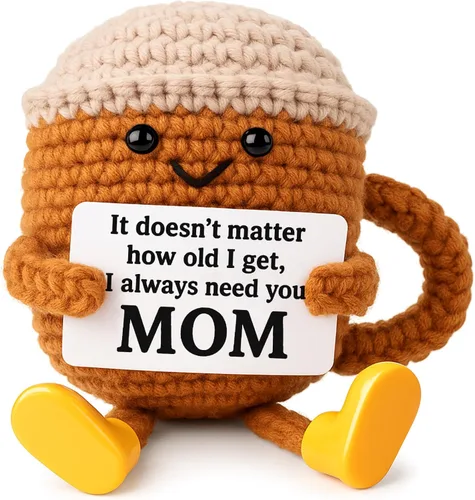 Miniatura 9 de Fathers Day Gift for Dad from Daughter Son, Dad Gifts Crochet Coffee Cup, Best Dad Ever I Love You Handmade Crochet Decor, Birthday Christmas Coffee
