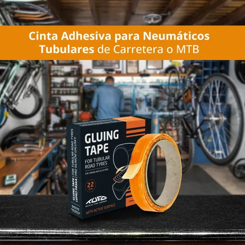 Miniatura 2 de Tufo 022 - Cinta adhesiva para llantas tubulares de carretera, unisex, para adultos, color negro, 27.559 x 0.866 in