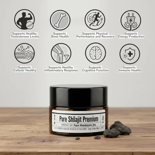 Miniatura 2 de (0.35 onzas) – Resina Shilajit del Himalaya, 96.5% ácido fúlvico