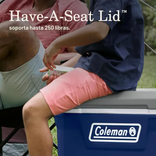 Miniatura 7 de Coleman Classic Series - Enfriador portátil aislado con ruedas, resistente a fugas, para exteriores, mantiene el hielo hasta 5 días, 65 cuartos