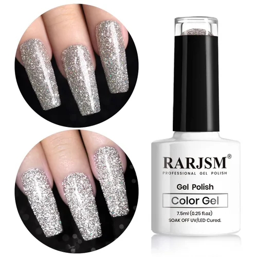 Miniatura 21 de RARJSM - Esmalte de uñas de gel con purpurina, de color verde oliva, brillante y brillante, para manicura DIY y salón de uñas, requiere secado