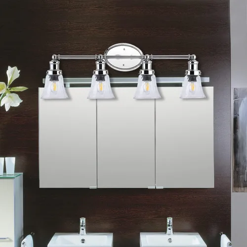 Miniatura 8 de Cubiertas de vidrio para ventilador de techo, reemplazo de pantalla de vidrio para lámpara de luz, paquete de 4 globos de vidrio transparente
