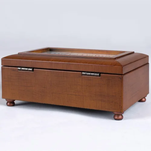 Miniatura 7 de Love My dorado Retriever Cottage Garden Rich Acabado Rayado Petite joyas caja de música Reproduce SongMaravilloso Mundo