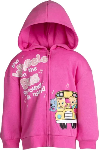 Miniatura 2 de CoComelon JJ - Sudadera con capucha de forro polar con cremallera y chip de sonido iTalk