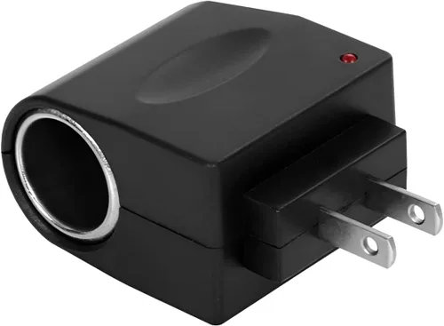 Convertidor adaptador de CA a CC, CC 12V 500mA, adaptador de corriente para encendedor de cigarrillos de automóvil, enchufe de corriente para