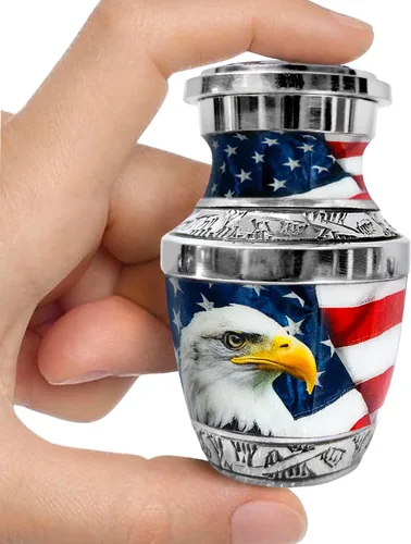 Miniatura 12 de Urna de águila americana para cenizas hombre adulto – Urnas de cremación patrióticas grandes para cenizas humanas, hombres y mujeres adultos – Urna
