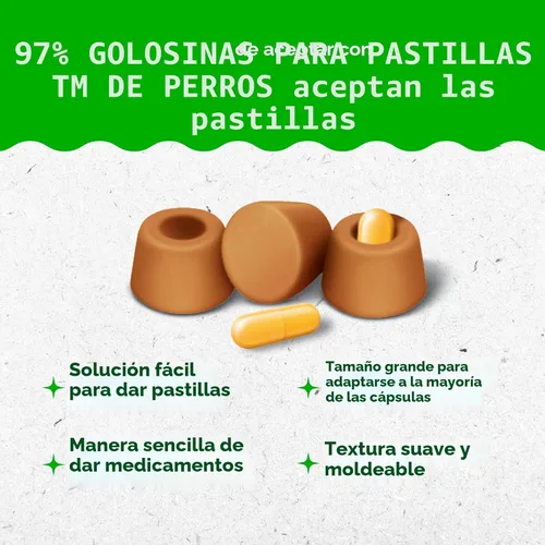 Miniatura 3 de Greenies Pill Pockets para Perros de Tamaño Grande, Golosinas Suaves para Perros, Sabor a Pollo, Bolsa de 7.9 oz. (30 Golosinas)