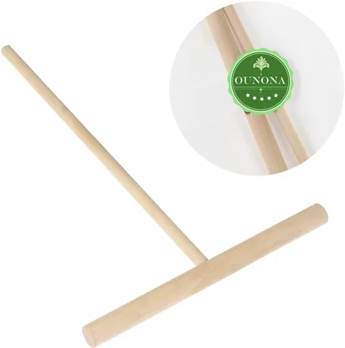 Miniatura 3 de Hemoton Juego de herramientas de madera para panqueques de crepé, espátula, esparcidor para hacer panqueques