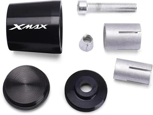 Miniatura 3 de Motorcycle CNC Aluminum Motorcycle Handlebar End 7/8" 22mm Handle Bar Ends Plugs Caps for XMAX300 XMAX400 Xmax X-MAX 125 250 300 400 Handle end Black