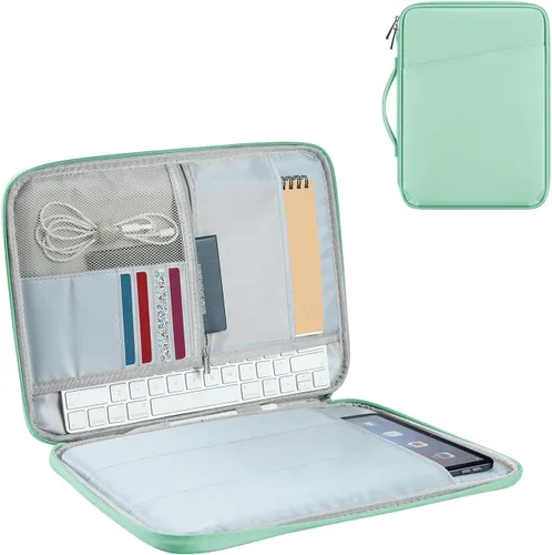 Miniatura 12 de Funda de transporte para tablet de 12.9 pulgadas, máxima protección para tu iPad Pro, Surface Pro, Galaxy Tab S8 Plus y más (PU-rosa, 12.9 pulgadas)