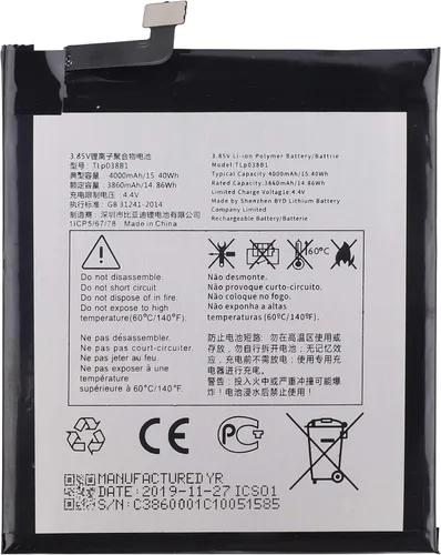 Miniatura 2 de TLP038B1 - Batería de repuesto compatible con BlackBerry Motion/Alcatel One Touch 3V 2019 5032W + herramientas