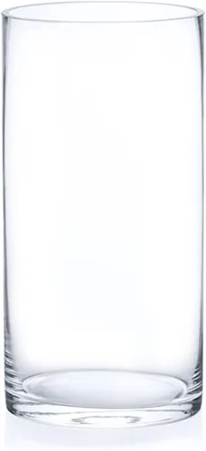 Miniatura 10 de Enova Floral Jarrón cilíndrico de vidrio transparente de 6 x 10 pulgadas, florero redondo para velas, jarrón flotante para velas, jarrón alto