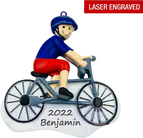 Miniatura 6 de Adorno de Navidad personalizado para montar en bicicleta