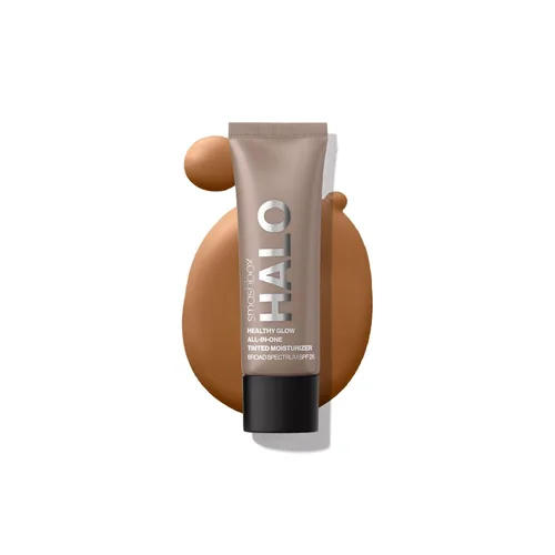 Smashbox Halo Healthy Glow Tinted Moisturizer with SPF 25 | 24-Hour Hydrating Buildable Coverage with a Natural Dewy Finish, Hyaluronic Acid &