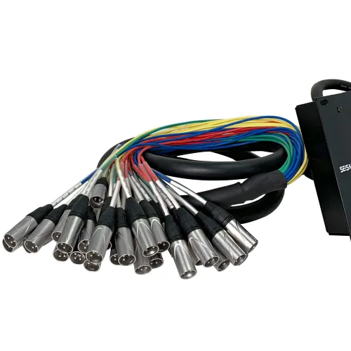 Miniatura 3 de Seismic Audio - SARMSS-32x1010-32 Canales XLR TRS Combo Splitter Snake Cable - Dos troncos XLR de 10