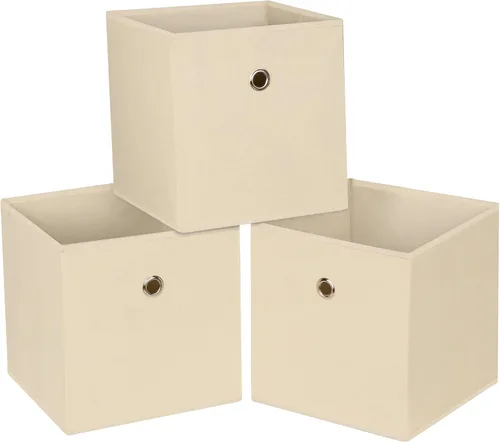 Miniatura 15 de Cubos de Almacenamiento Plegables Negros Contenedores, Cubos de Almacenamiento de Tela de 11 Pulgadas, Cajas de Almacenamiento de Tela, Cubos