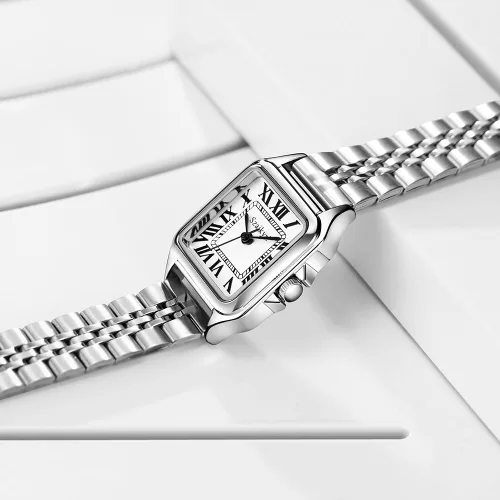 Miniatura 2 de Classic Relojes cuadrados de mujer con números romanos, de vestir, informal