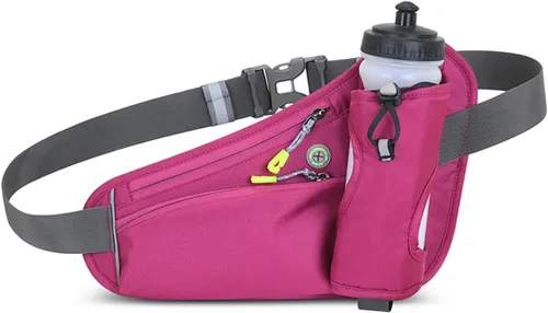 Miniatura 8 de Riñonera impermeable para correr, ciclismo, con soporte para botella de agua, viajes, caminar, escalar, senderismo, deportes al aire libre, con Verde