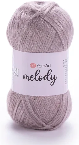 Miniatura 2 de 1 Ball YarnArt Melody, hilo de cadeneta, hilo brillante metálico brillante para tejer, ganchillo, bordado, 3.5 onzas, 754.6 ft (251 yardas), 70%