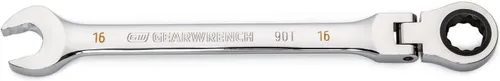 Miniatura 13 de GEARWRENCH Llave combinada de trinquete con cabeza flexible de 12 puntos, arco oscilante de 4 grados de 8 mm - 86708