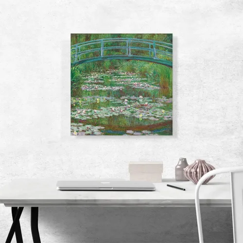 Miniatura 2 de ARTCANVAS Claude Monet - Póster de 1899 sobre lienzo enmarcado estirado, póster de pared giclée, 18 x 18 pulgadas (0.75 pulgadas de profundidad)