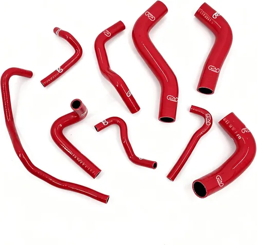 Kit de manguera de refrigerante para radiador de silicona compatible con Mazda MX5 MX-5 Miata NA6CE B6Ze 1.6L (LX-1507C, rojo)