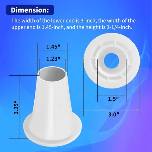 Miniatura 5 de Reemplazo de reductor de cono GW9000 GW9015 mejorado, adaptador reductor de limpiador automático de piscina/spa compatible con Pentair Kreepy Krauly