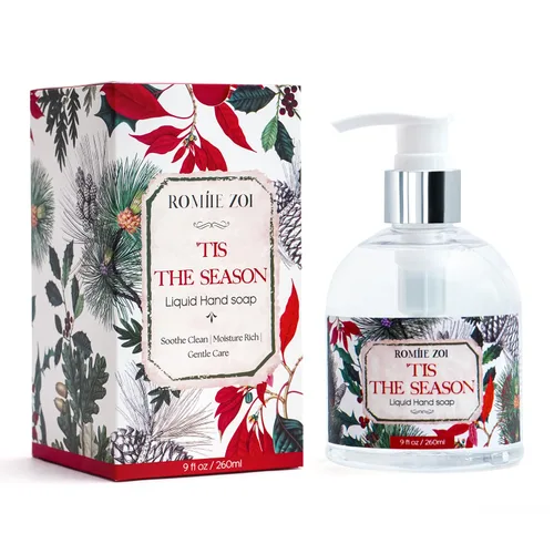 Miniatura 11 de ROMIIE ZOI Jabón líquido para manos de Navidad con caja de regalo - 260ml / 9 fl. Oz - Paquete de variedad de 3