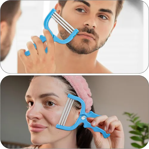 Miniatura 6 de Depilador facial de cejas de primavera 3 piezas (azul)