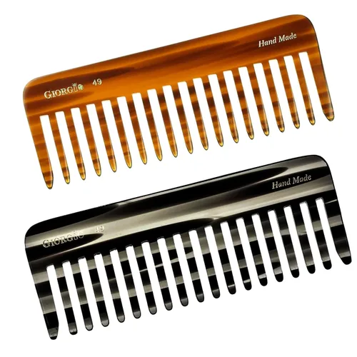 Miniatura 14 de Giorgio G49 - Peine desenredante grande de 5.75 pulgadas, dientes anchos para cabello grueso y rizado, peine desenredante de pelo largo para húmedo