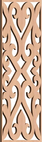 Miniatura 142 de Keene Paneles de pared decorativos de madera con calado, 9 3/8 pulgadas de ancho x 24 3/8 pulgadas de alto x 1/4 de alto, roble rojo rojo (Red Oak)
