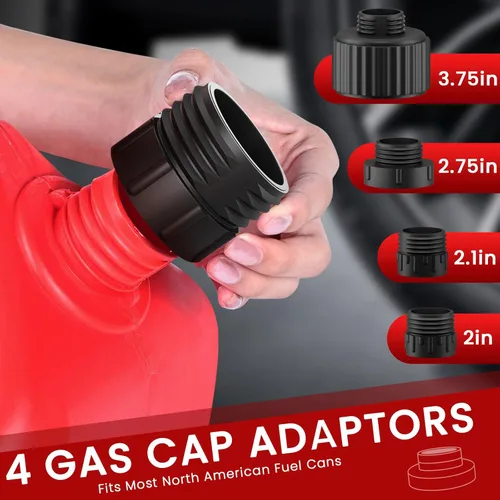 Miniatura 7 de anngrowy Bomba de transferencia de combustible alimentada por batería con parada automática, transferencia de bomba de lata de gas con 4