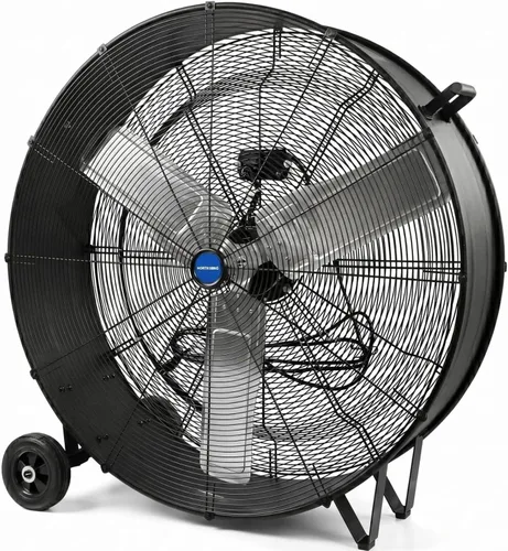 Miniatura 9 de NORTHSKY Ventilador de tambor industrial de alta velocidad de 13000CFM, ventilador de granero de piso de barril resistente, 2 velocidades, motor